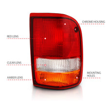 Load image into Gallery viewer, ANZO 1993-1997 Ford Ranger Tail Light Red/Cear (OE)