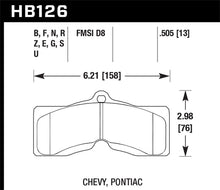 Load image into Gallery viewer, Hawk 1967-1968 Chevy Camaro Z28 (w/4w Disc Brakes) HPS 5.0 Front Brake Pads