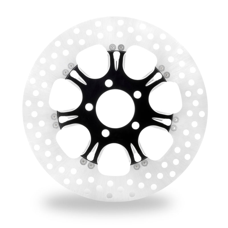 Performance Machine Disc/Carr 11.8 Virtue Rear Right - Contrast Cut Platinum