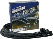 Load image into Gallery viewer, Moroso Chevrolet Big Block (w/Jesel) Ignition Wire Set - Ultra 40 - Sleeved - 90 Degree - Black