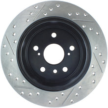 Load image into Gallery viewer, StopTech 07-09 Lexus ES 250/ES 300/ ES330/ES350 SportStop Slotted &amp; Drilled Left Rear Rotor
