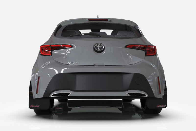 Rally Armor 18-24 Toyota Corolla Hatchback Black Mud Flap BCE Logo