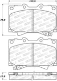 StopTech Sport Brake Pads w/Shims and Hardware - Rear