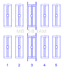 Load image into Gallery viewer, King Engine Bearings Ford 239/256/272/292 (Size .010) Crankshaft Main Bearing Set