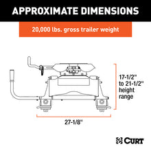 Load image into Gallery viewer, Curt Q20 5th Wheel Hitch w/Roller