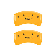 Load image into Gallery viewer, MGP 4 Caliper Covers Engraved Front &amp; Rear Oval logo/Ford Black finish silver ch