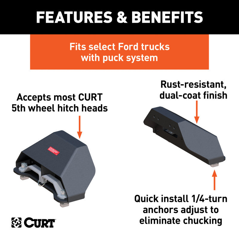 Curt OEM Puck System 5th Wheel Legs for Ford