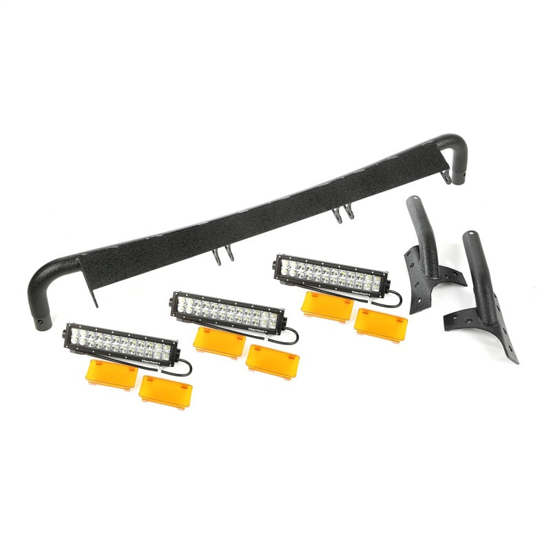 Rugged Ridge 07-18 Jeep Wrangler JK Amber Windshield LED Light Bar Kit