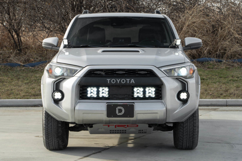 Diode Dynamics 14-23 Toyota 4Runner SS5 Stealth Grille LED 2-Pod Kit - Yellow Pro Driving