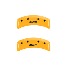 Load image into Gallery viewer, MGP 4 Caliper Covers Engraved Front &amp; Rear Vtech Black finish silver ch