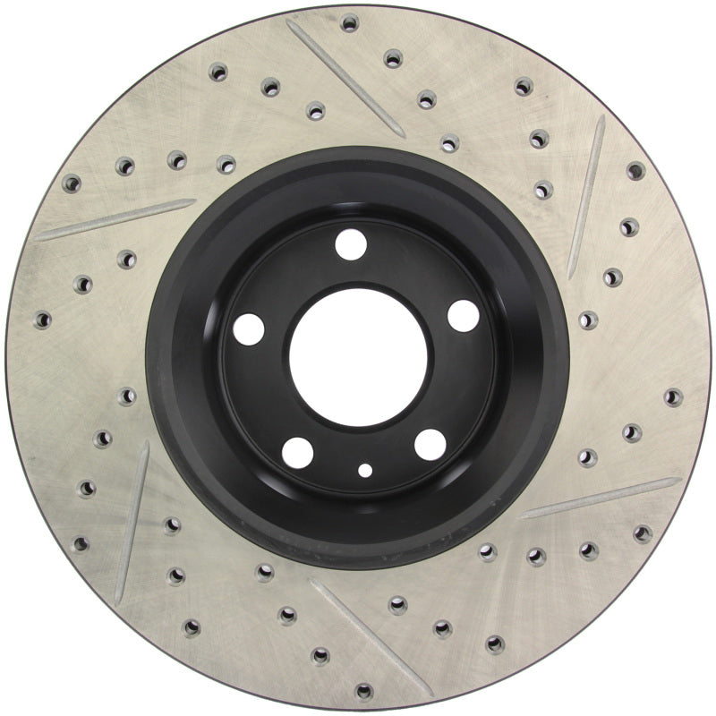 StopTech 05-10 Audi A6 (Not Quattro) / 05-08 A6 Quattro 3.2L Slotted & Drilled Right Front Rotor
