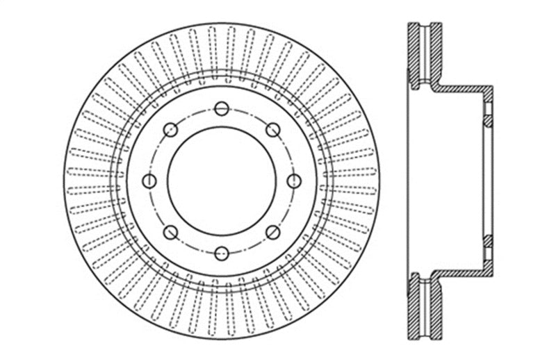 StopTech Drilled Sport Brake Rotor