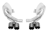 SOUL 09-11 Porsche 997.2 Carrera Sport Side Mufflers - Black Chrome Tips