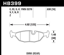 Load image into Gallery viewer, Hawk 84-4/91 BMW 325 (E30) HPS 5.0 Street Brake Pads - Rear