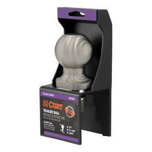 Load image into Gallery viewer, Curt 2in Trailer Ball (3/4in x 2-1/8in Shank 3500lbs Stainless Packaged)