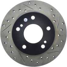 Load image into Gallery viewer, StopTech 94-96 Nissan 240SX SportStop Slotted &amp; Drilled Front Left Rotor