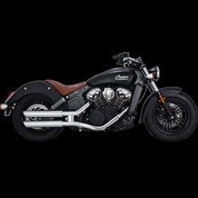 Load image into Gallery viewer, Vance &amp; Hines 15-20 Indian Scout/Bobber Twin Slash 3in PCX Slip-On Exhaust