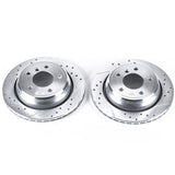 Power Stop 01-03 BMW 525i Rear Evolution Drilled & Slotted Rotors - Pair