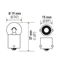 Load image into Gallery viewer, Hella Bulb 5008 12V 10W Ba15S B6 Sb