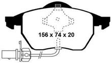 Load image into Gallery viewer, EBC 99-01 Audi A4 1.8 Turbo (B5) Yellowstuff Front Brake Pads