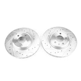 Power Stop 17-19 Audi A4 Front Evolution Drilled & Slotted Rotors - Pair