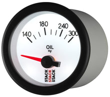 Load image into Gallery viewer, Autometer Stack 52mm 140-300 Deg F 1/8in NPTF Electric Oil Temp Gauge - White