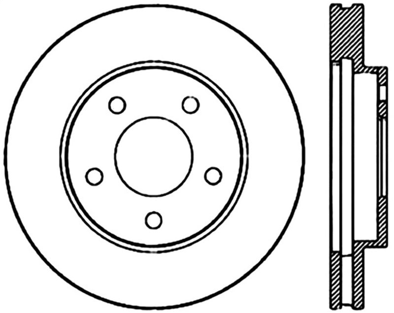 StopTech Drilled Sport Brake Rotor