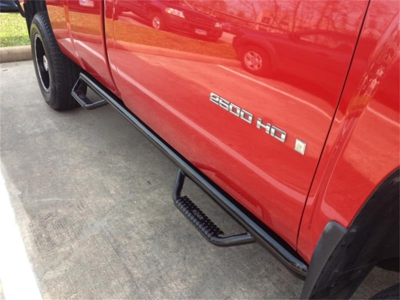 N-Fab Nerf Step 02-08 Dodge Ram 1500/2500 Regular Cab 6.4ft Bed - Gloss Black - Bed Access - 3in