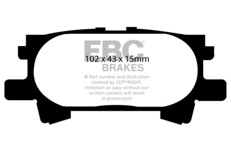 EBC 04-07 Lexus RX330 3.3 Ultimax2 Rear Brake Pads