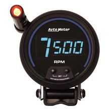 Load image into Gallery viewer, AutoMeter Gauge Tach 3-3/4in. 10K RPM Pedestal W/ Quick-Lite Digital Blk W/ Blue Led