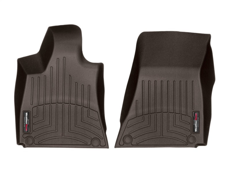 WeatherTech 2016+ Maserati Quattroporte Front FloorLiner - Cocoa (1 Grommet Style)
