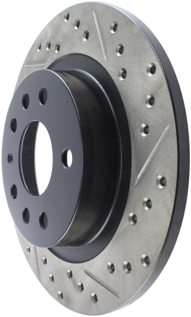 StopTech 03-12 Saab 9-3/9-3X Slotted & Drilled Left Rear Rotor