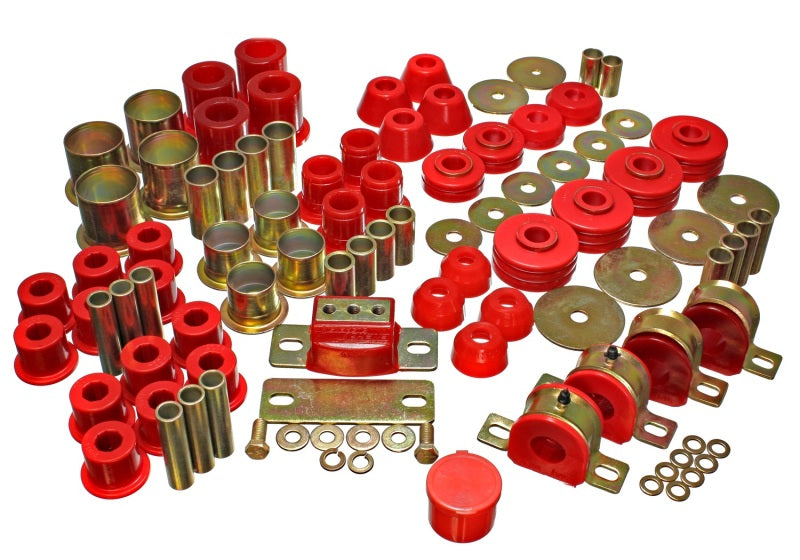 Energy Suspension 73-80 Chevrolet / GMC 2WD 1/2 Ton Pickup Red Hyper-flex Master Bushing Set - GTR Auto