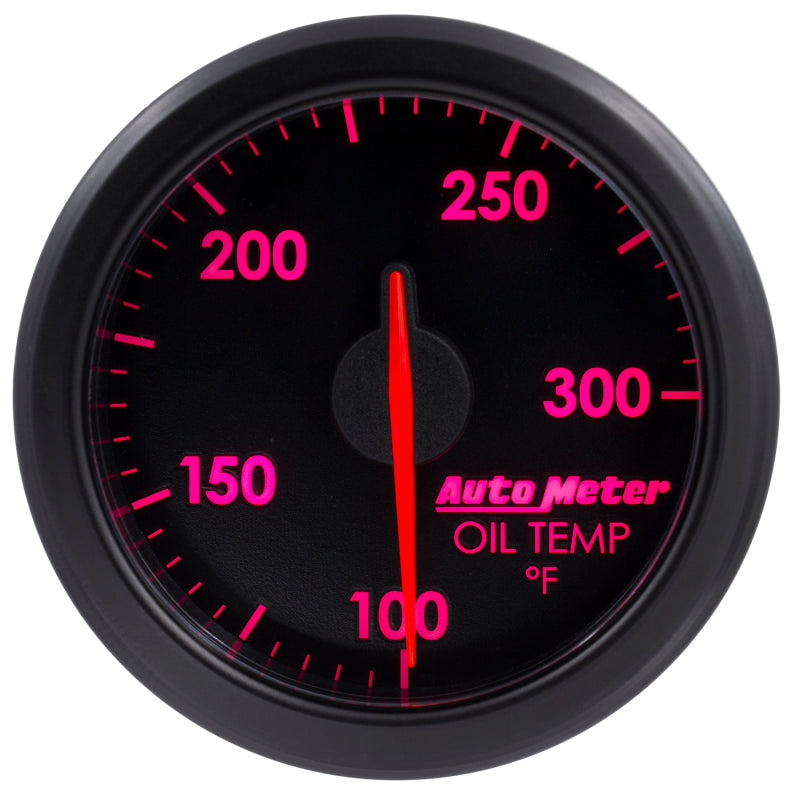 Autometer Airdrive 2-1/6in Oil Temp Gauge 100-300 Degrees F - Black