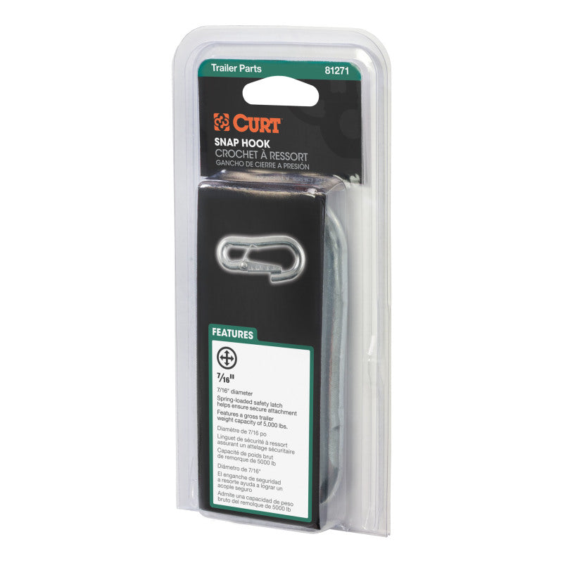 Curt 7/16in Snap Hook (5000lbs Packaged)