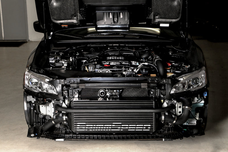 GrimmSpeed 2015+ Subaru WRX Front Mount Intercooler Kit Black Powder Core / Black Pipe