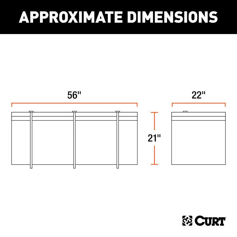 Curt 56in x 22in x 21in Cargo Bag