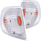 ANZO Corner Lights 1997-2003 Ford F-150 Euro Corner Lights Chrome w/ Amber Reflector