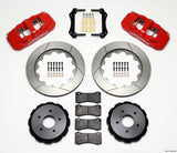 Wilwood AERO4 Rear Kit 14.00in Red 97-04 Corvette C5/Z06 05-13 C6