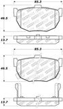 StopTech Street Select Brake Pads - Rear