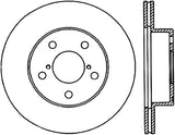 StopTech Power Slot 92-97 Subaru SVX Front Right Cryo Slotted Rotor