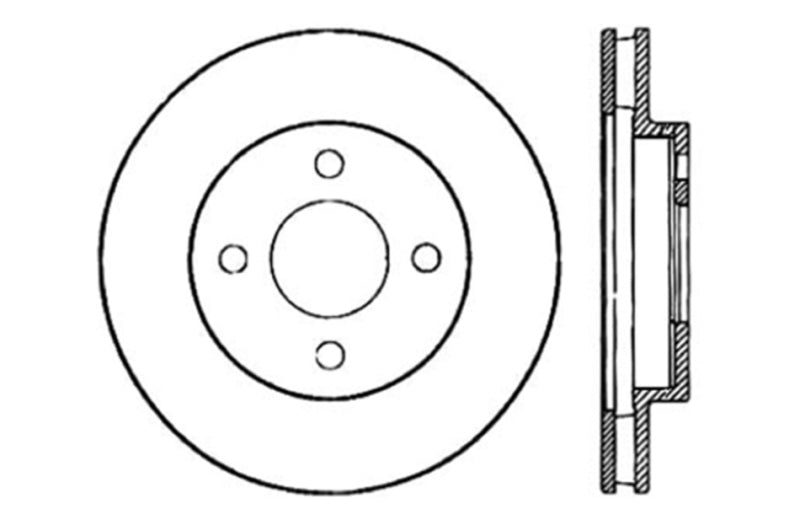 StopTech Drilled Sport Brake Rotor