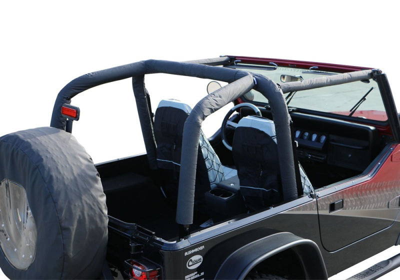 Rampage 1992-1995 Jeep Wrangler(YJ) Roll Bar Pad & Cover Kit - Black Denim