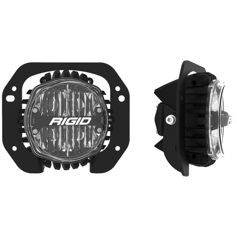 Rigid Industries 360-Series 4in LED SAE J583 Fog Light - 2018+ Jeep JL Rubicon - White (Pair)