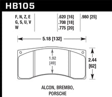 Load image into Gallery viewer, Hawk Brembo DTC-60 Race Brake Pad Sets