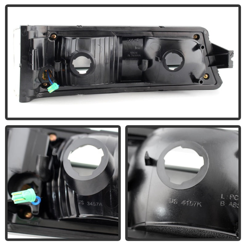 xTune Chevy Silverado 03-06 / Avalanche 02-06 LED Bumper Lights Black CBL-JH-CS03-LED-BK