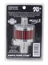 Load image into Gallery viewer, K&amp;N Steel Base Crankcase Vent Filter 0.5in Vent OD x 2in OD x 1.5in Height - GTR Auto