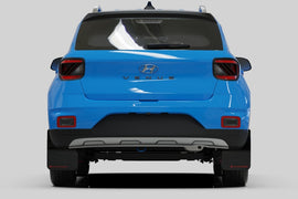 Rally Armor 20-25 Hyundai Venue Black Mud Flap Grey Logo