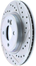 Load image into Gallery viewer, StopTech 02-06 Mini Cooper Select Sport Slotted &amp; Drilled Front Left Rotor