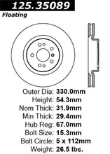 Load image into Gallery viewer, Stoptech Premium High Carbon Cryo Front Brake Rotor 11-13 Mercedes R Class